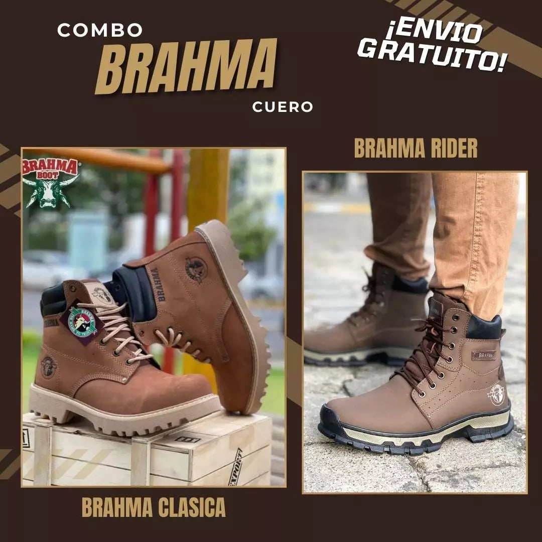 Combo Brahma Cuero Caballero