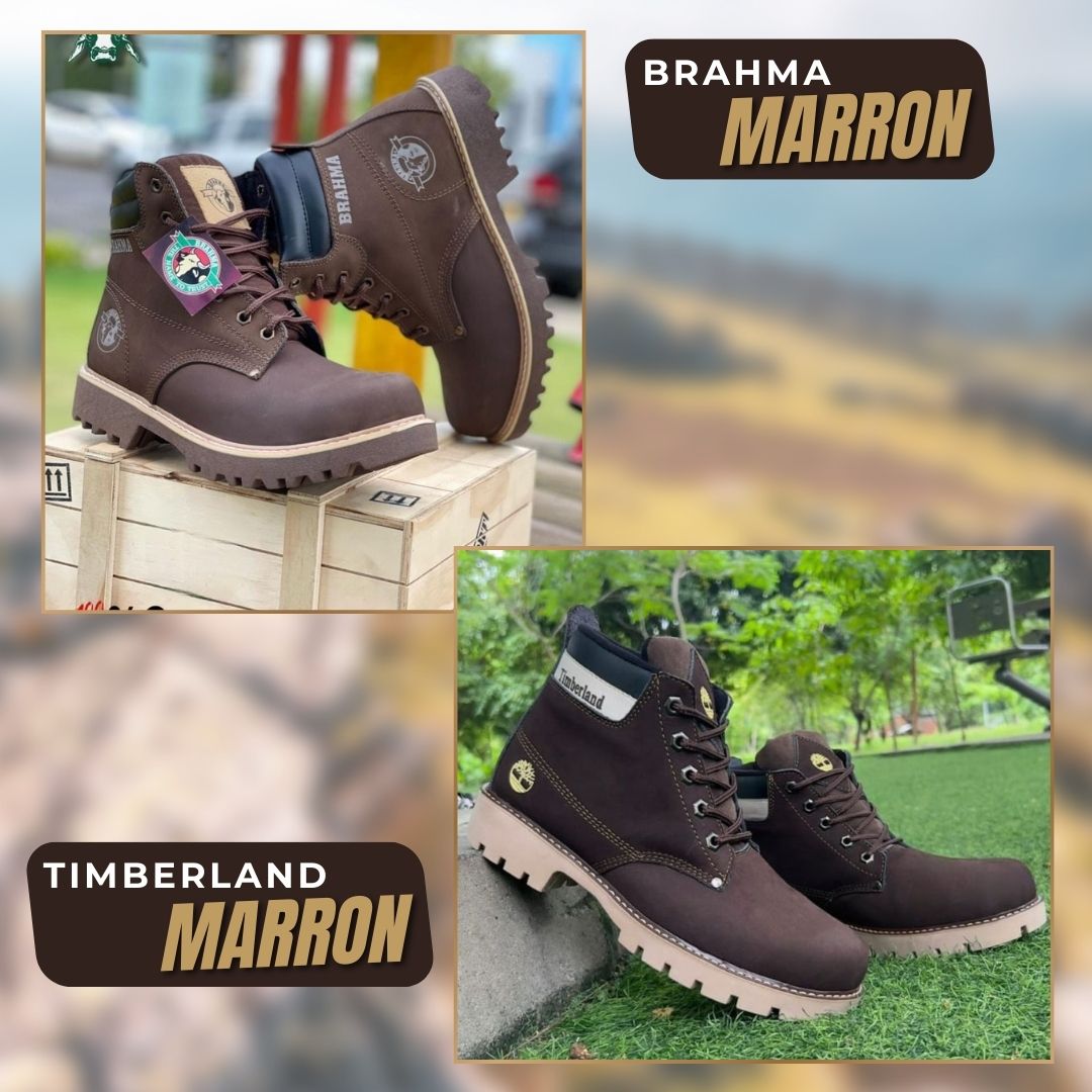 Combo Botas de Cuero Caballero